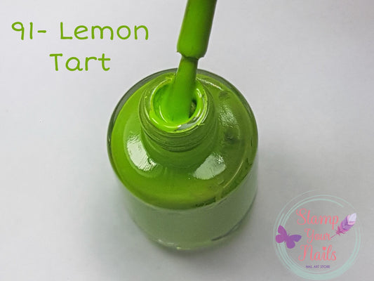 91 Lemon Tart - Stamp your nails