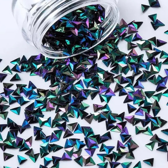 Triángulo negro tornasol