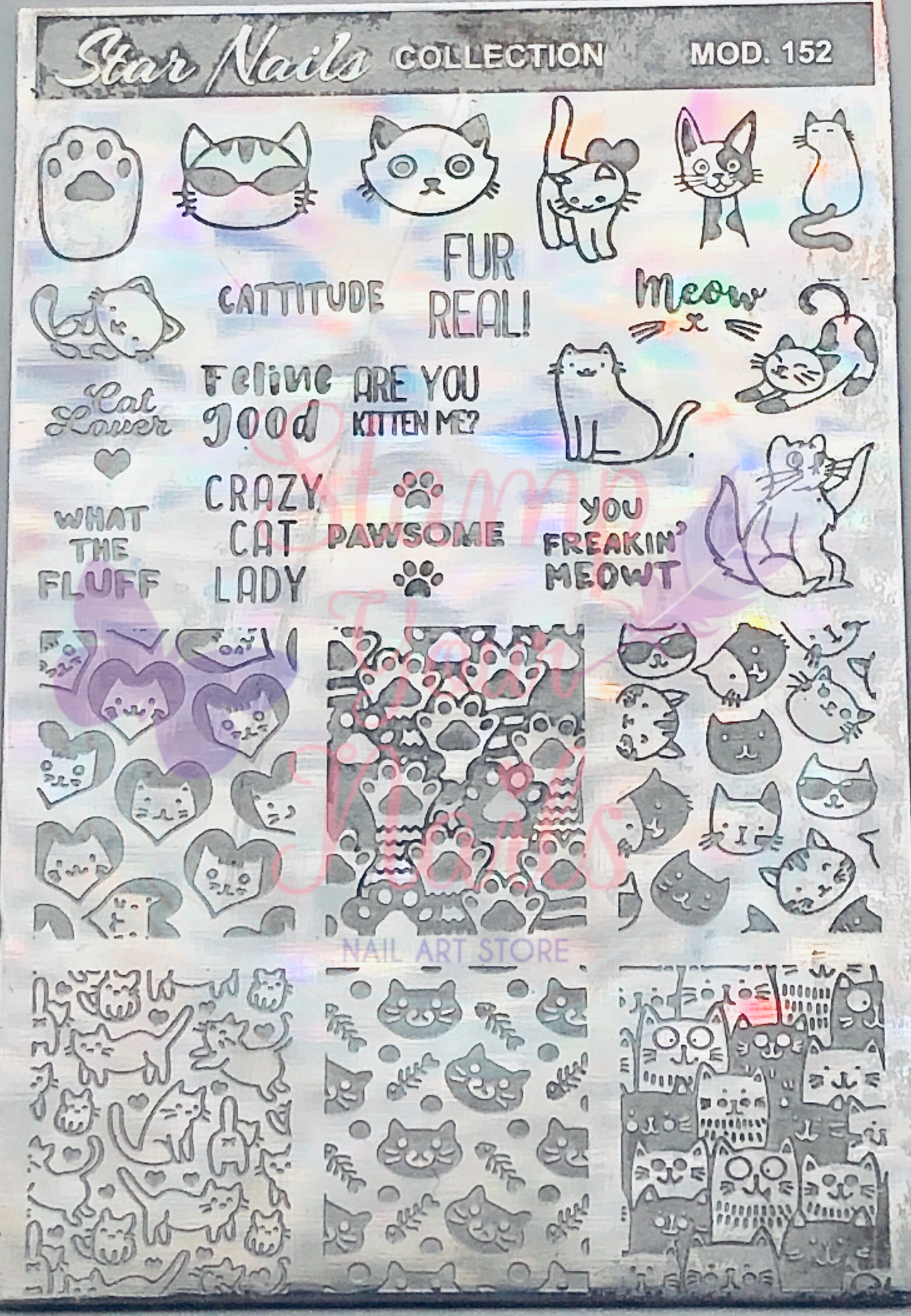 Cats 2 - Stamp your nails