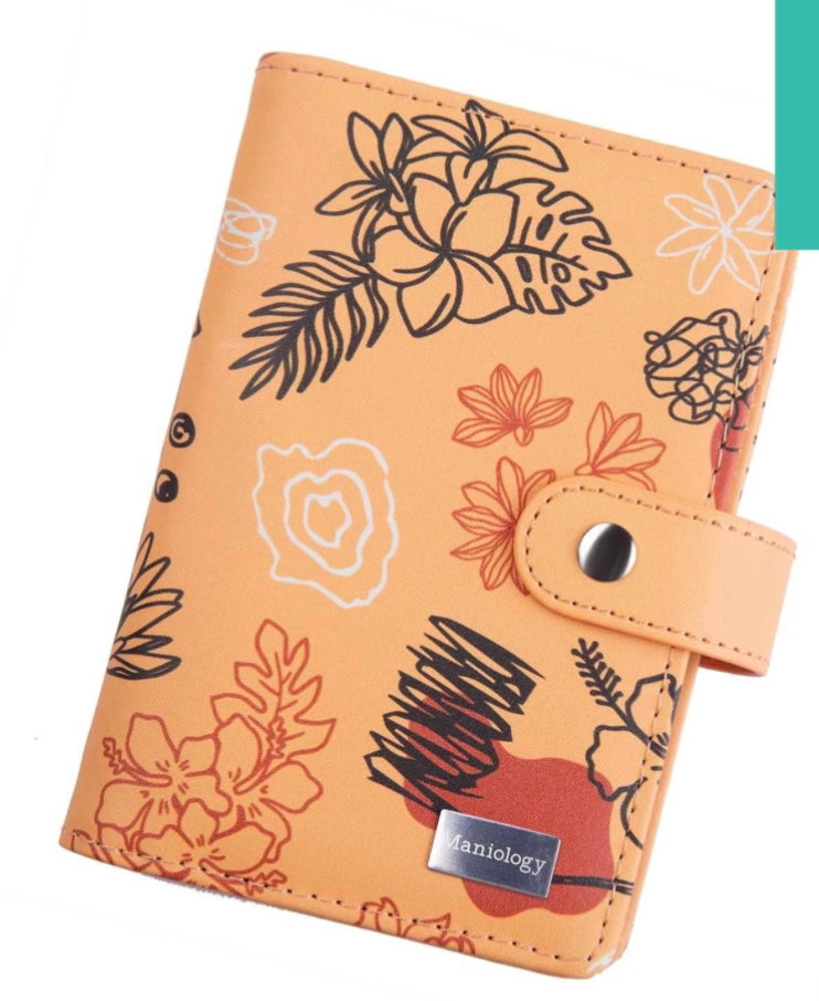 Abstract Floral Mini Stamping Plate Organizer Holder