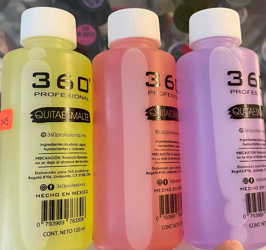 Quita esmalte para placas limpiar acrílicas