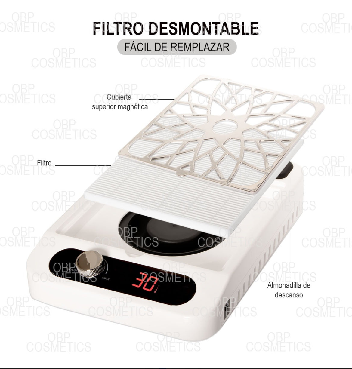 Extractor de polvo uñas