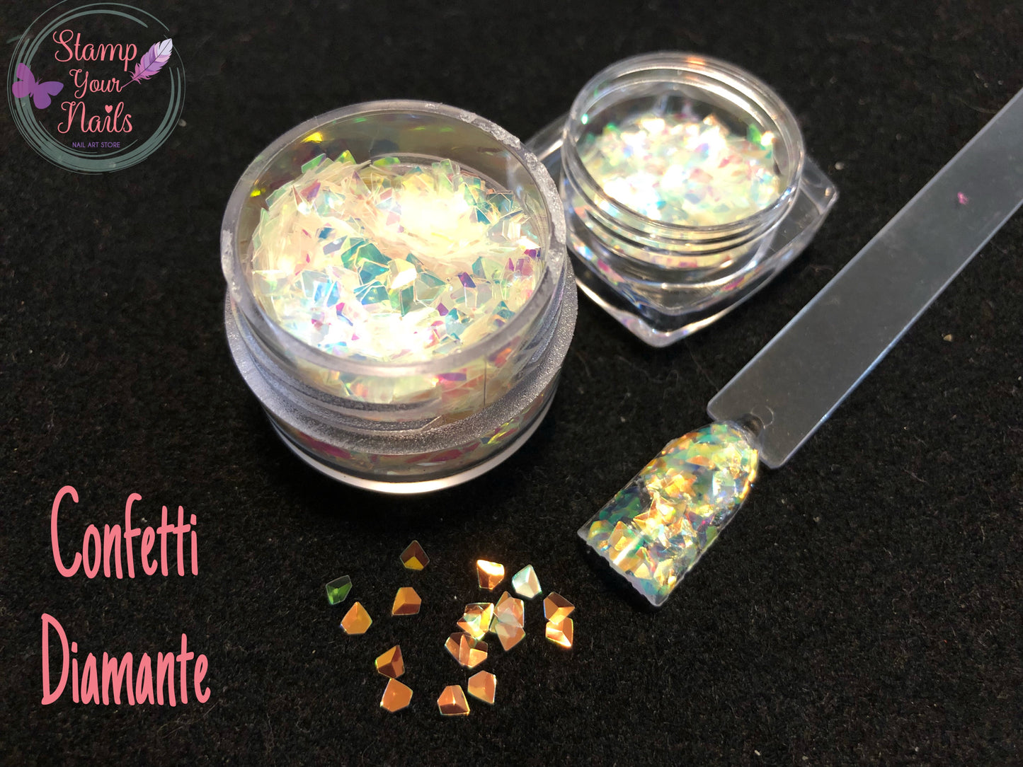 Confetti Diamante - Stamp your nails