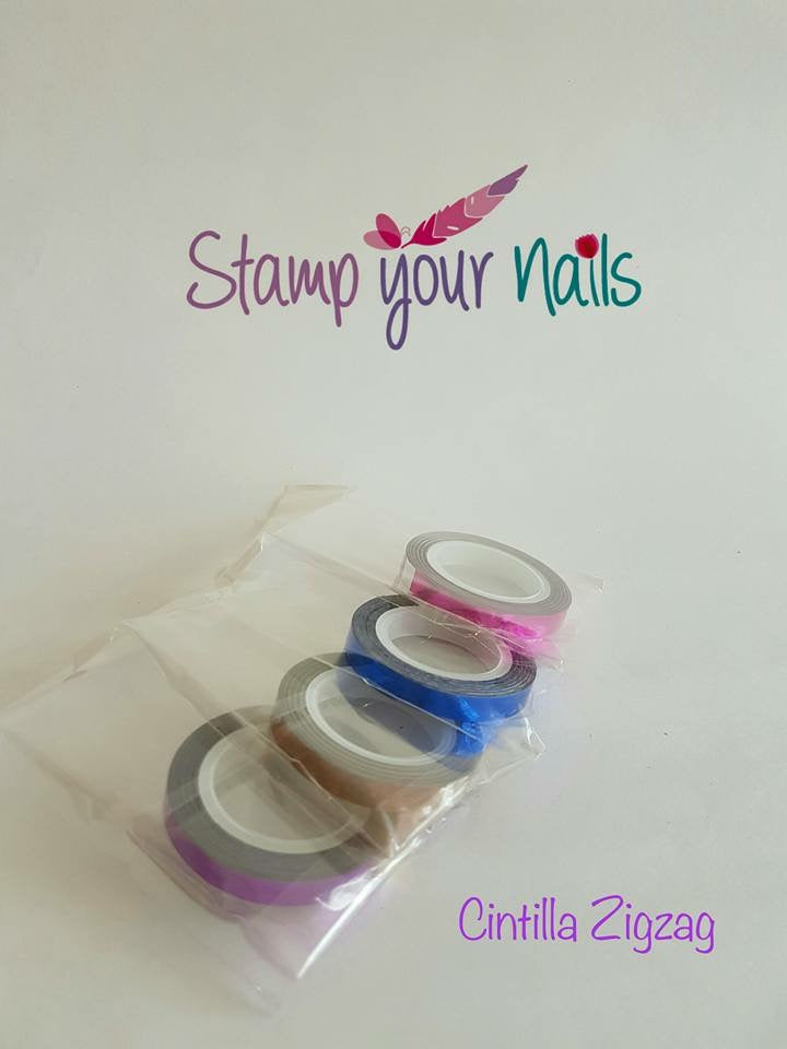 Cintilla Zig zag - Stamp your nails