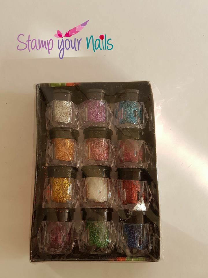 Glitter - Stamp your nails