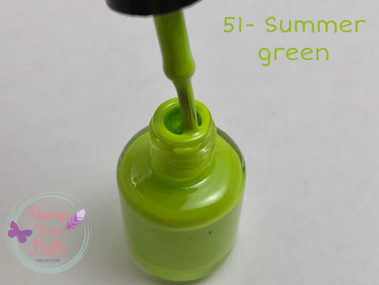 51 Summer Green - Stamp your nails