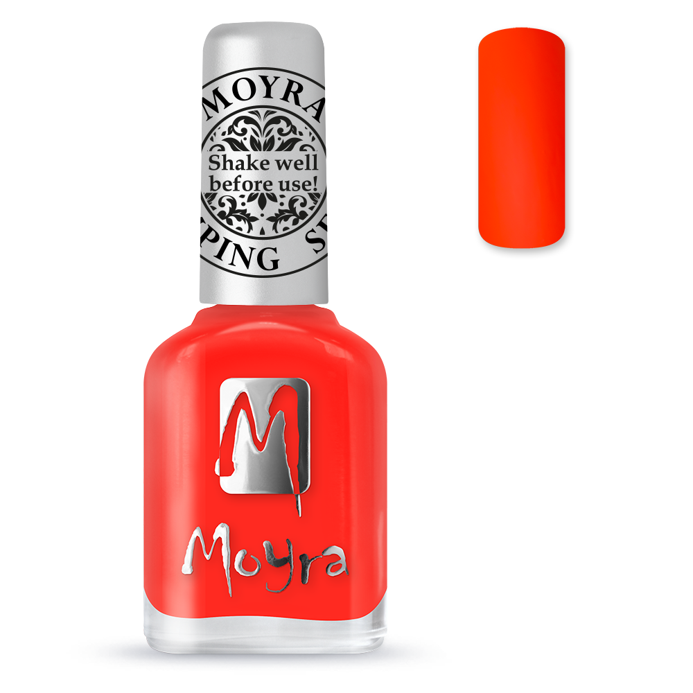 Moyra Stamping polish neon red