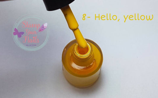 Hello Yellow - Stamp your nails