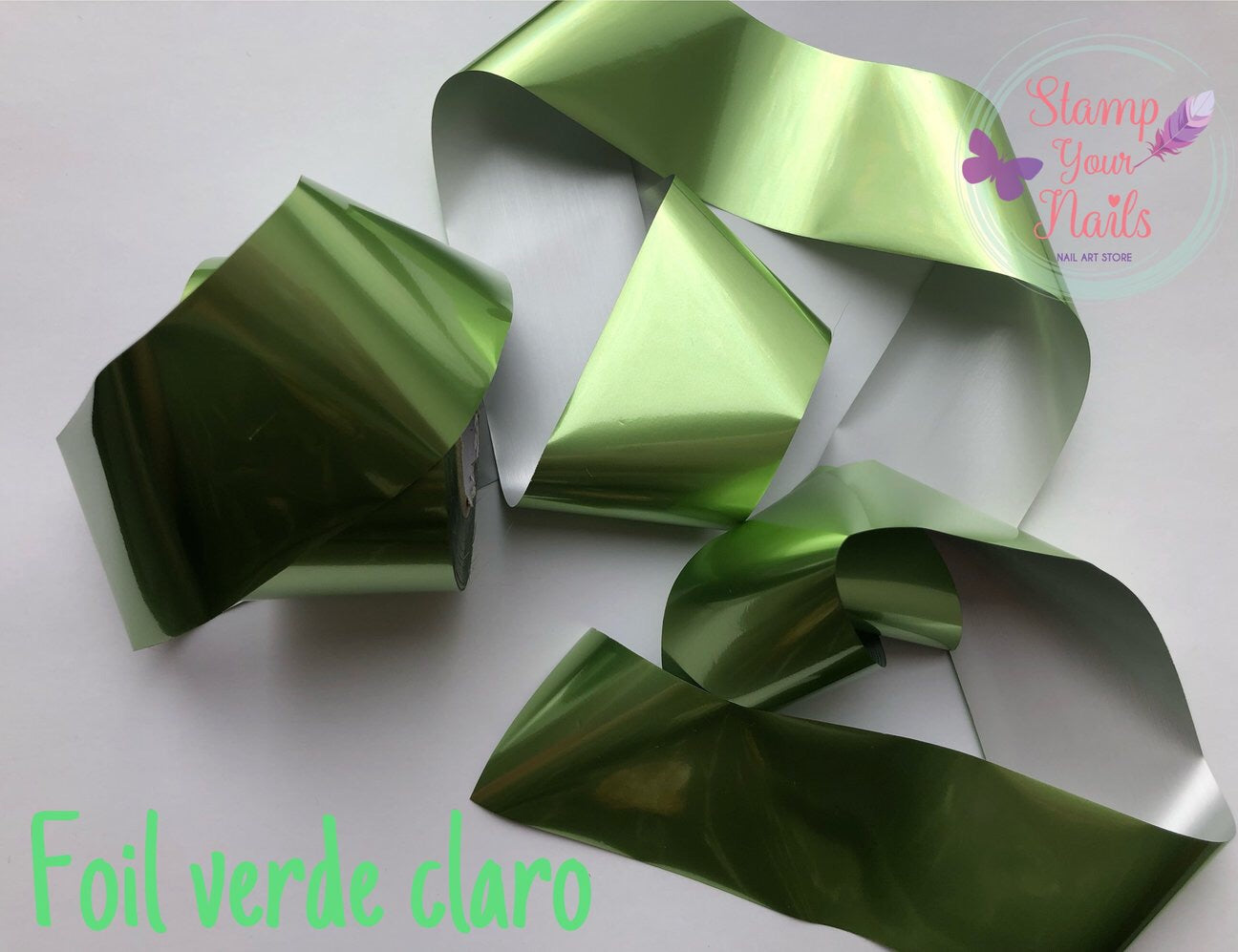 Foil verde claro - Stamp your nails