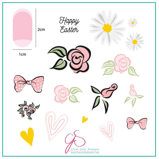 Easter egg dainty decals