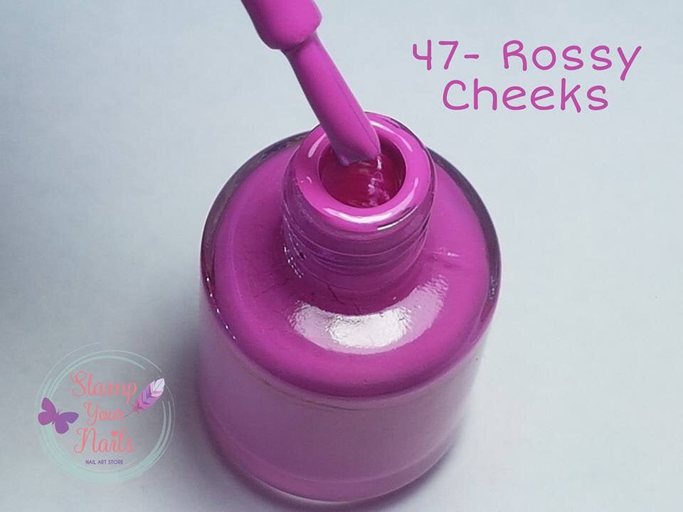 47 Rossy Cheeks - Stamp your nails