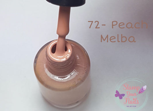 72 Peach Melba - Stamp your nails