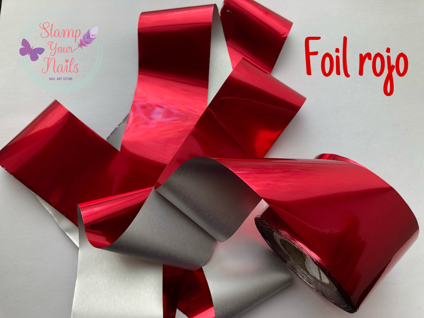 Foil rojo - Stamp your nails