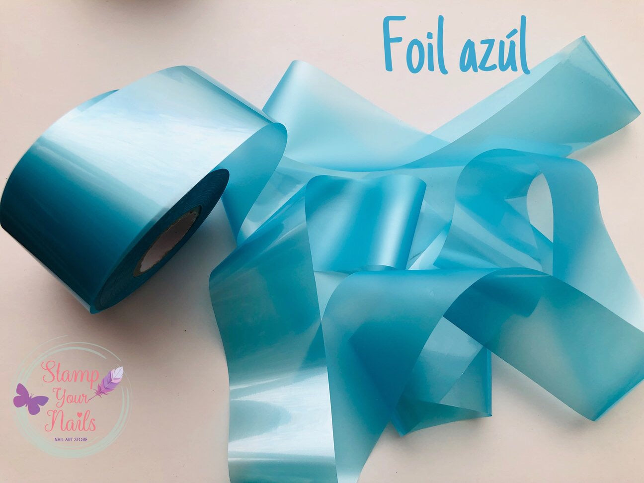 Foil Azúl - Stamp your nails