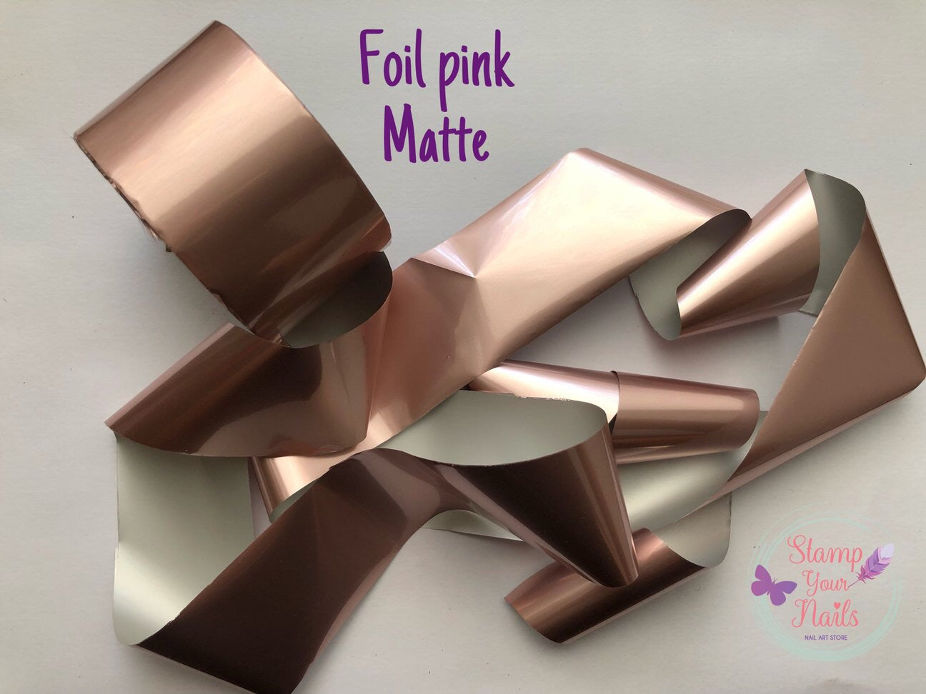 Foil rose gold mate - Stamp your nails