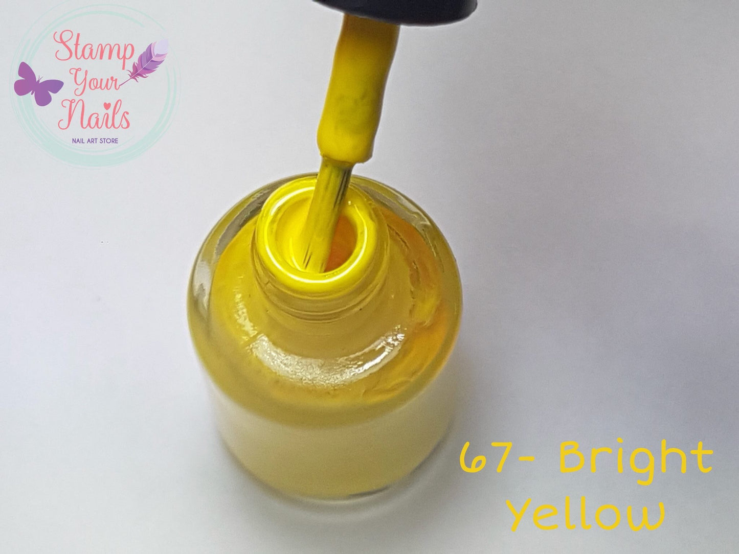 67 Bright Yellow - Stamp your nails