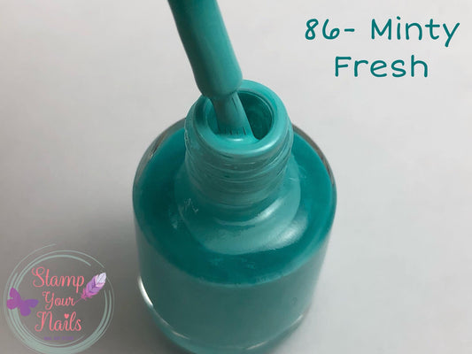 86 Minty Fresh - Stamp your nails