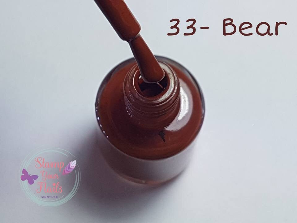 33 Bear - Stamp your nails