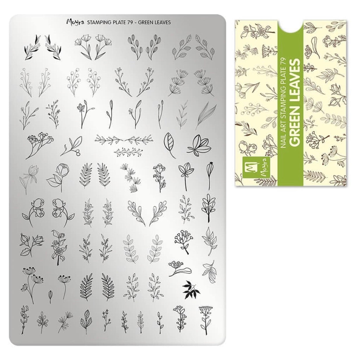 Green Leaves - Stamp your nails