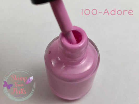 Tinta rosa ADORE - estampado uñas, stamp your nails