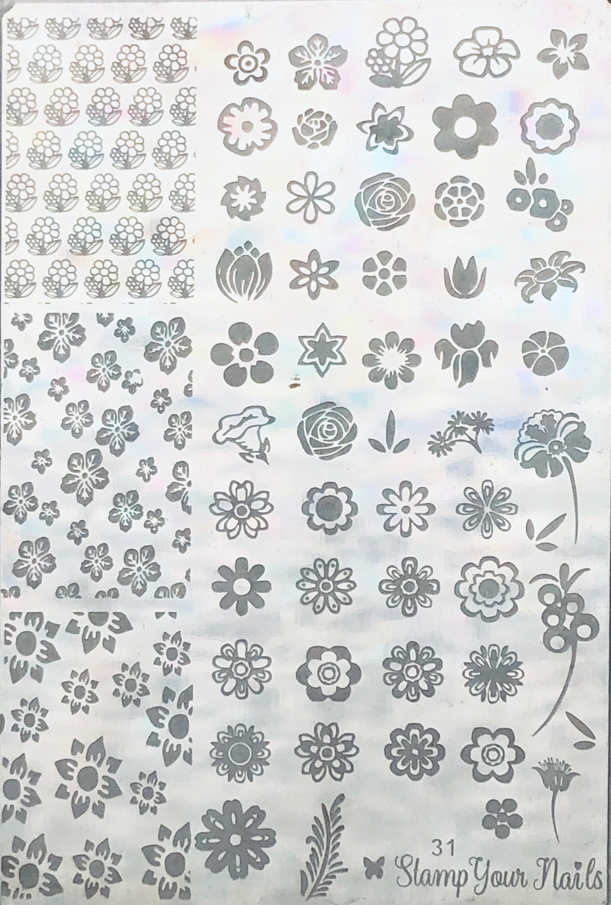 Flowers - Stamp your nails