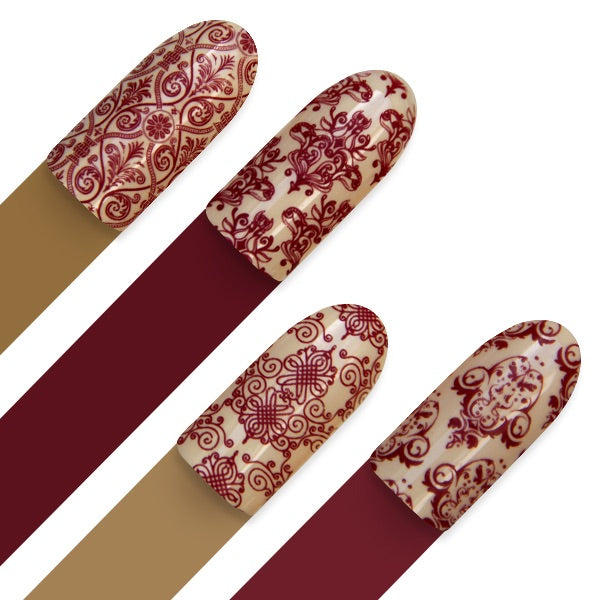 Damask Drapery 2 - Stamp your nails