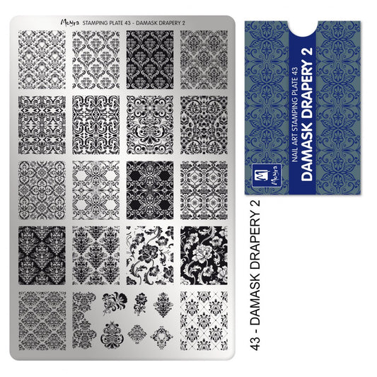 Damask Drapery 2 - Stamp your nails