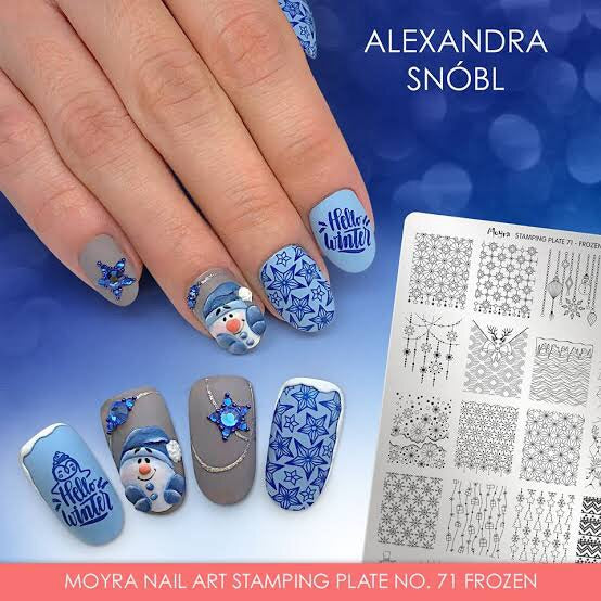 Frozen - Stamp your nails